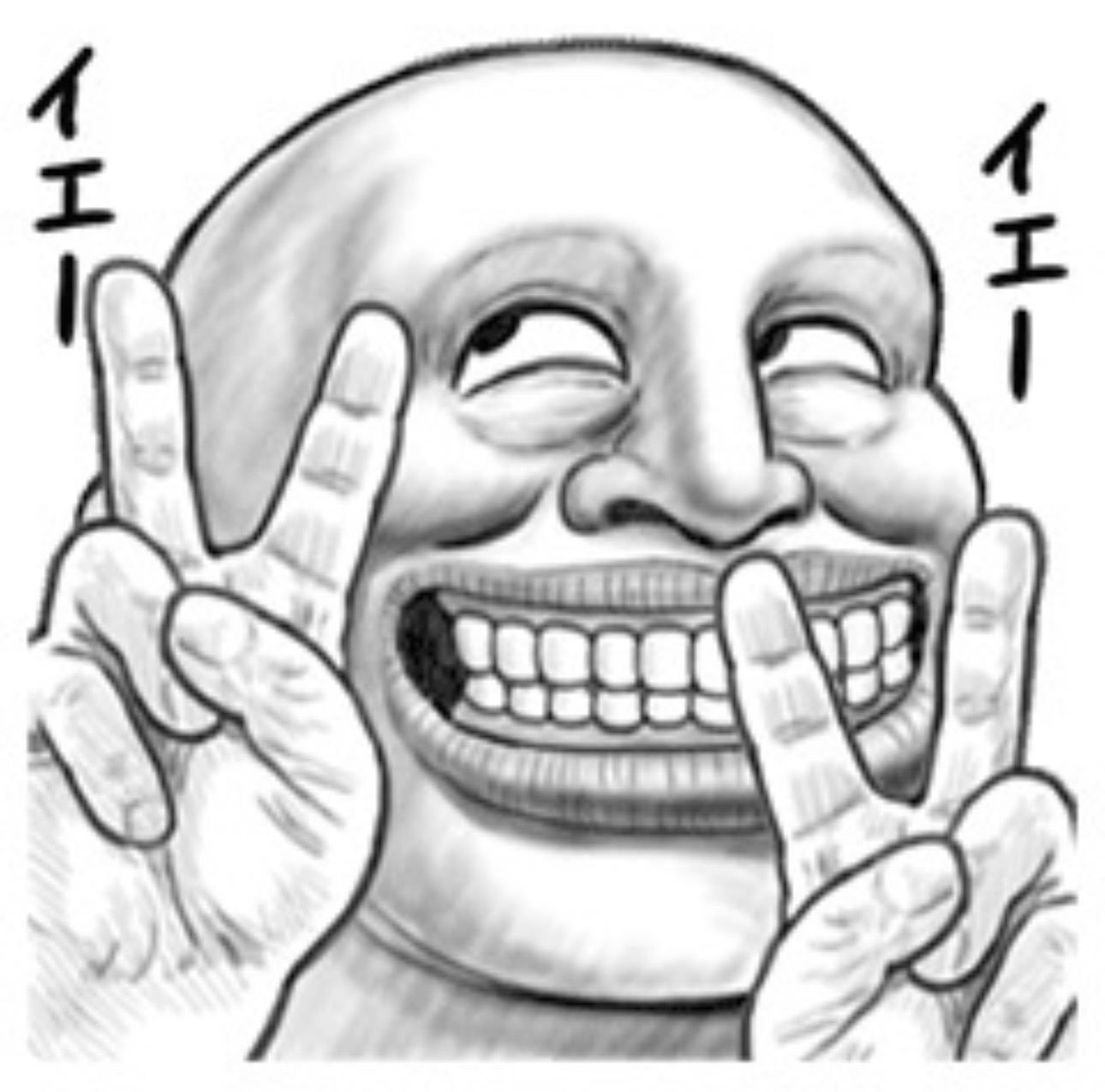 変顔イラストの例
