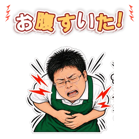 人物写真から制作した飛び出す・ポップアップスタンプ 18番